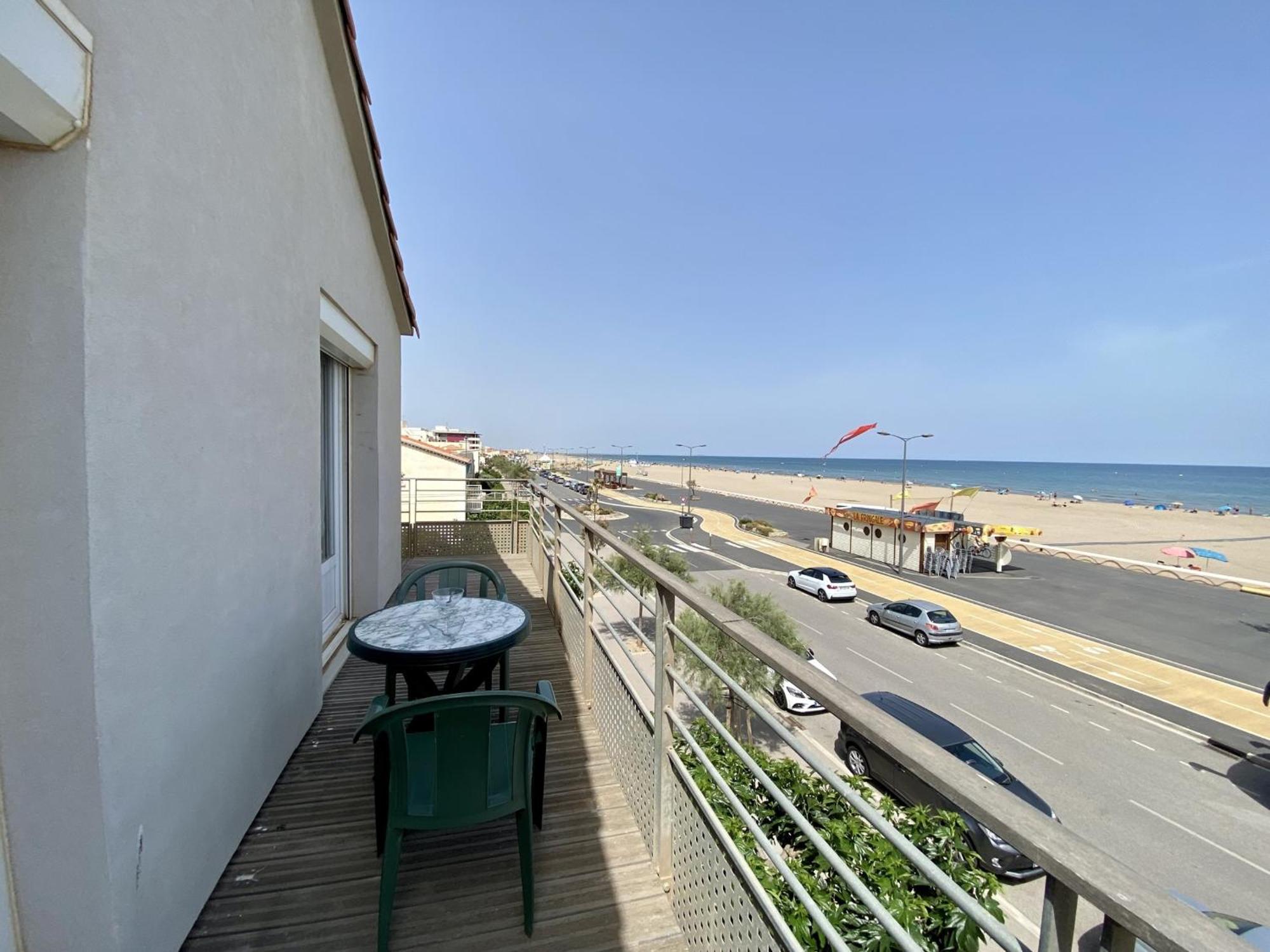 Narbonne-plage : T4 En 1ere Ligne, 7p, Balcon, Parking, Acces Plage Direct - Fr-1-795-6 * Narbonne